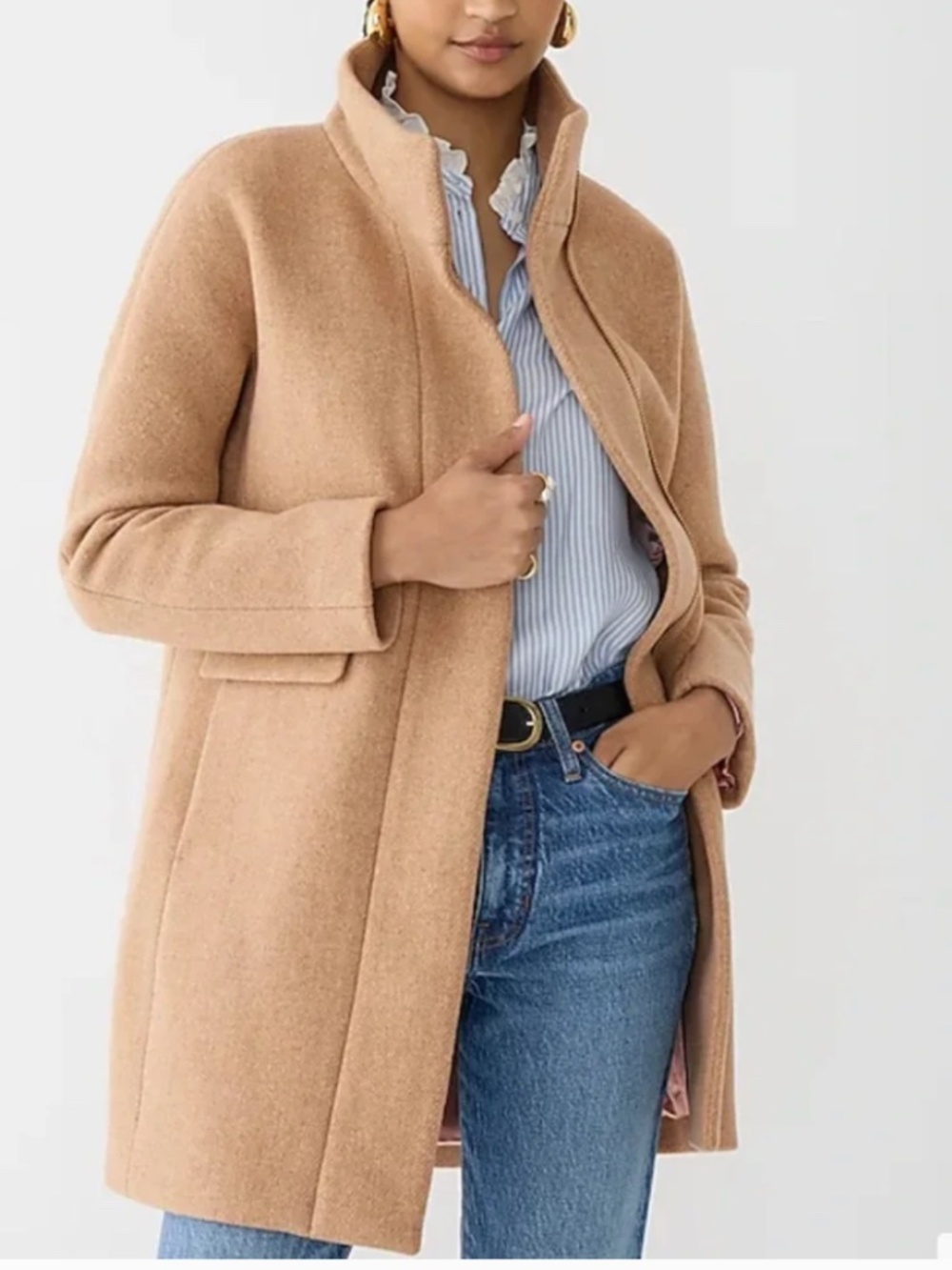 J. Crew Cocoon Coat | Italian Stadium Cloth by Nello Gori | Size: 10 Tall